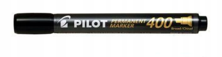 CZARNY MARKER PERMANENTNY ŚCIĘTY PISAK - PILOT 400 Liczba sztuk w opakowaniu 1 szt.
