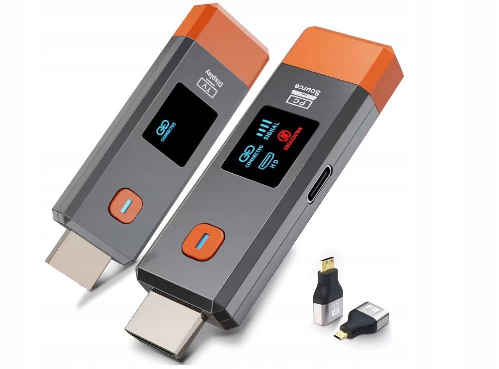 Hdmi vysílač TeleFix HD50E Vysílač Přijímač 1080p 60Hz 50 m displej