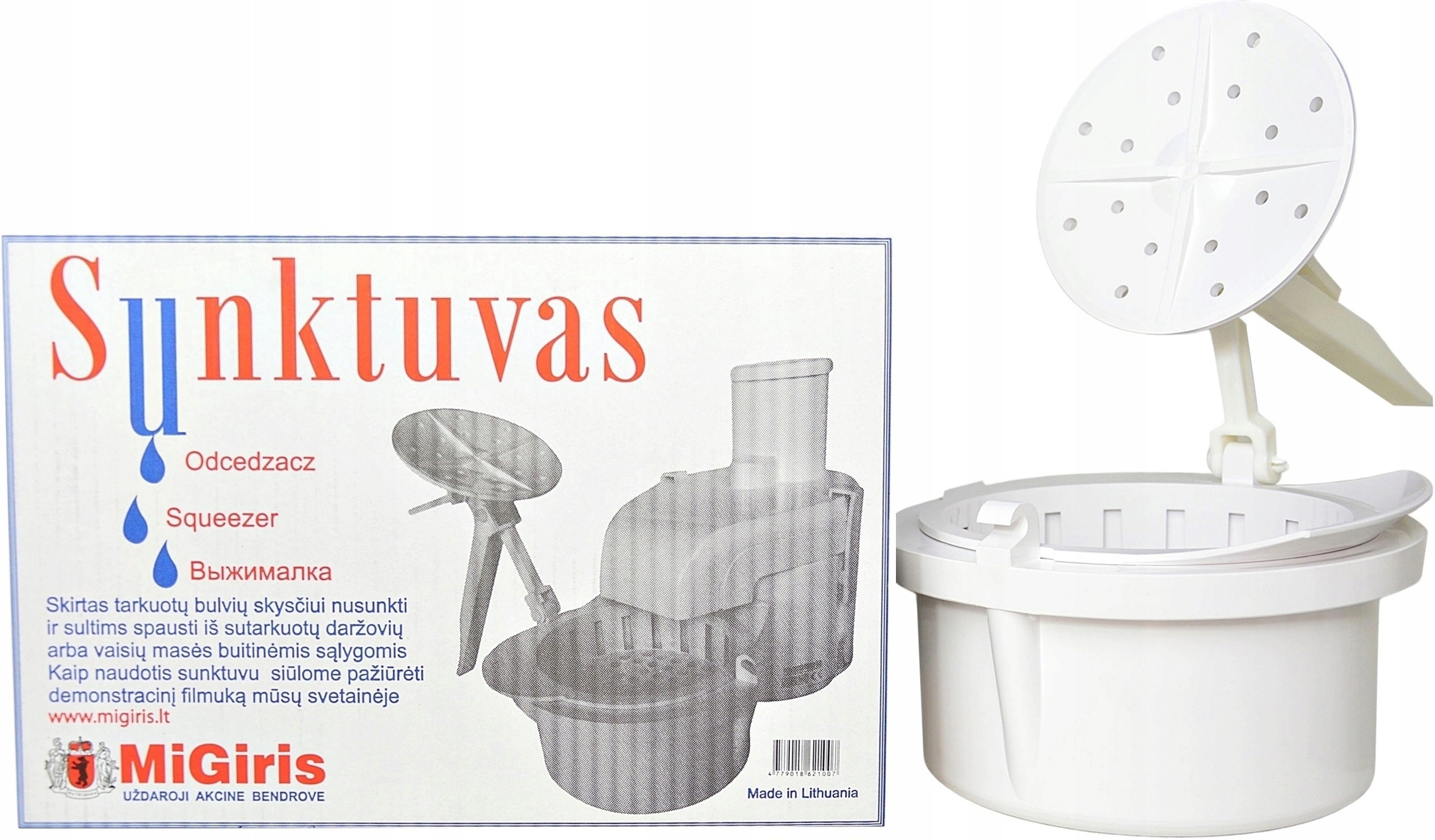 Migiris Odkapávač pro elektrické litevské struhadlo na Zeleniny