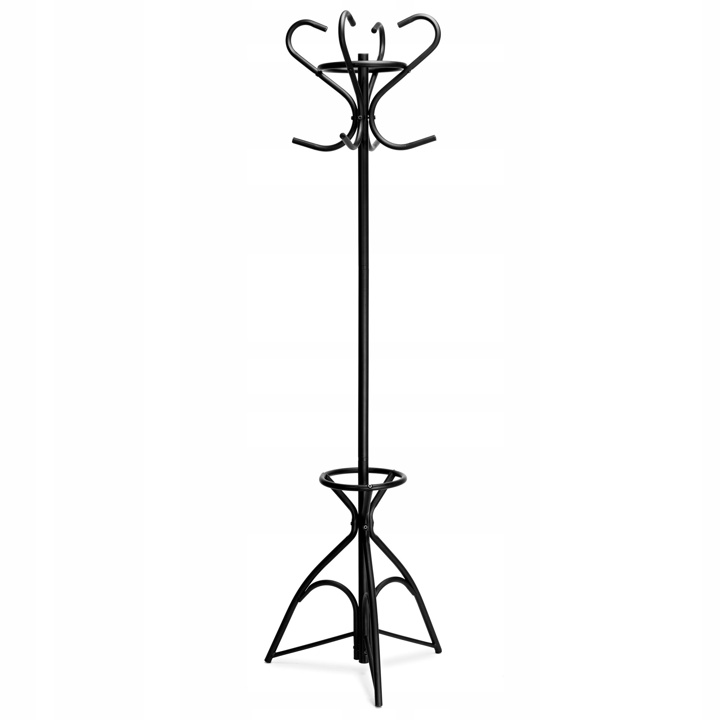 WIESZAK STOJĄCY PODŁOGOWY NA KURTKI UBRANIA STOJAK CZARNY LOFTOWY METALOWY Marka Gockowiak