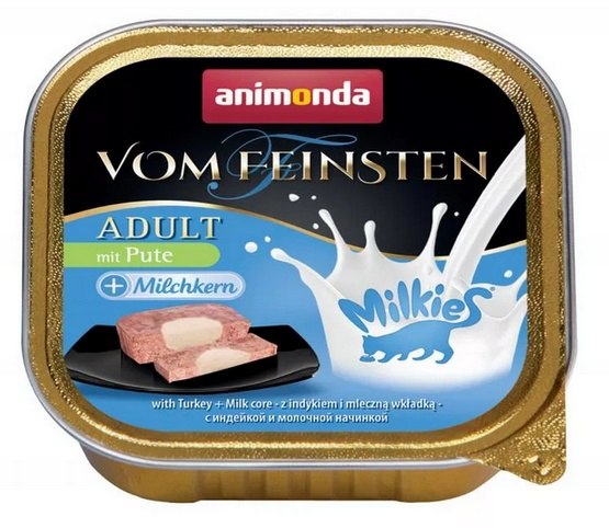 Vlhké Krmivo Animonda Feinsten Adult Příchuť Krůta a Mléčná 100g 32 ks