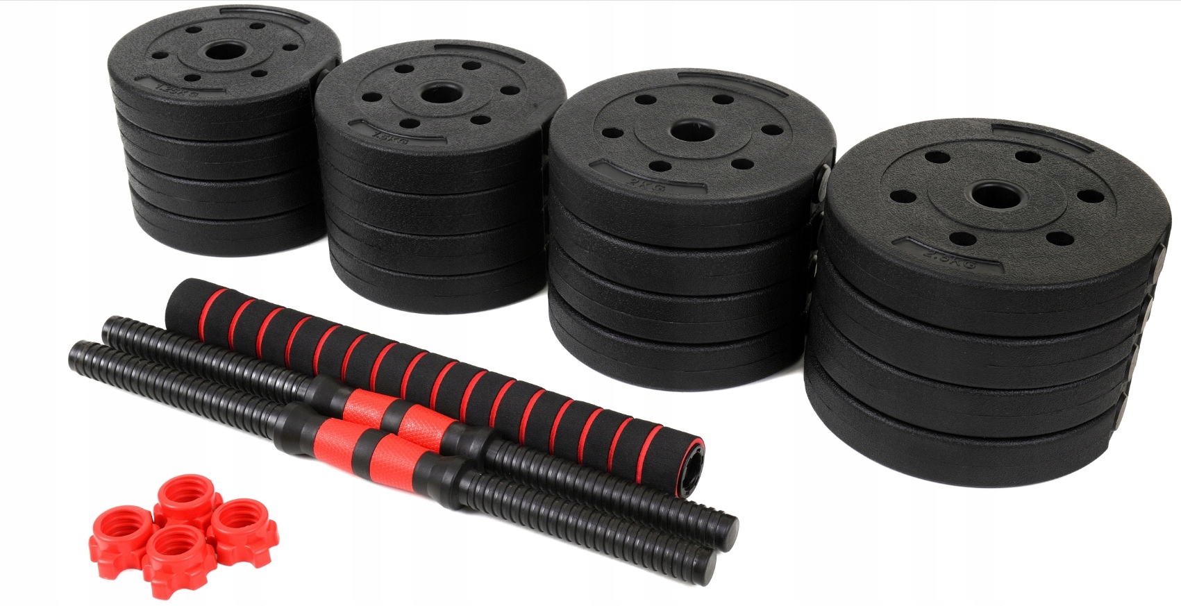 ZESTAW HANTLE REGULOWANE 2 x 15 KG + SZTANGA = ZESTAW HANTLI 30 KG Marka InPower