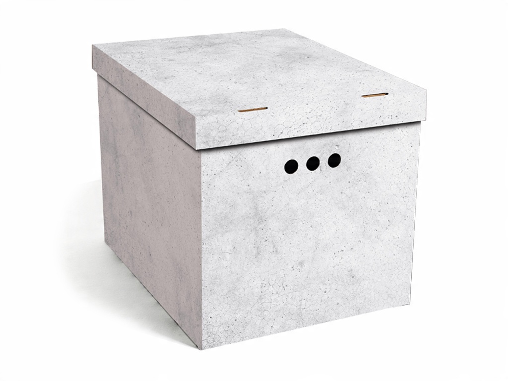 

Pudełko Użytkowe Karton Pudełka XL Beton Szary