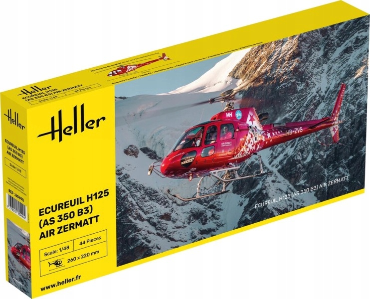 Heller 80490 Ecureuil H125 (as 350 B3) Air Zermatt 1:48