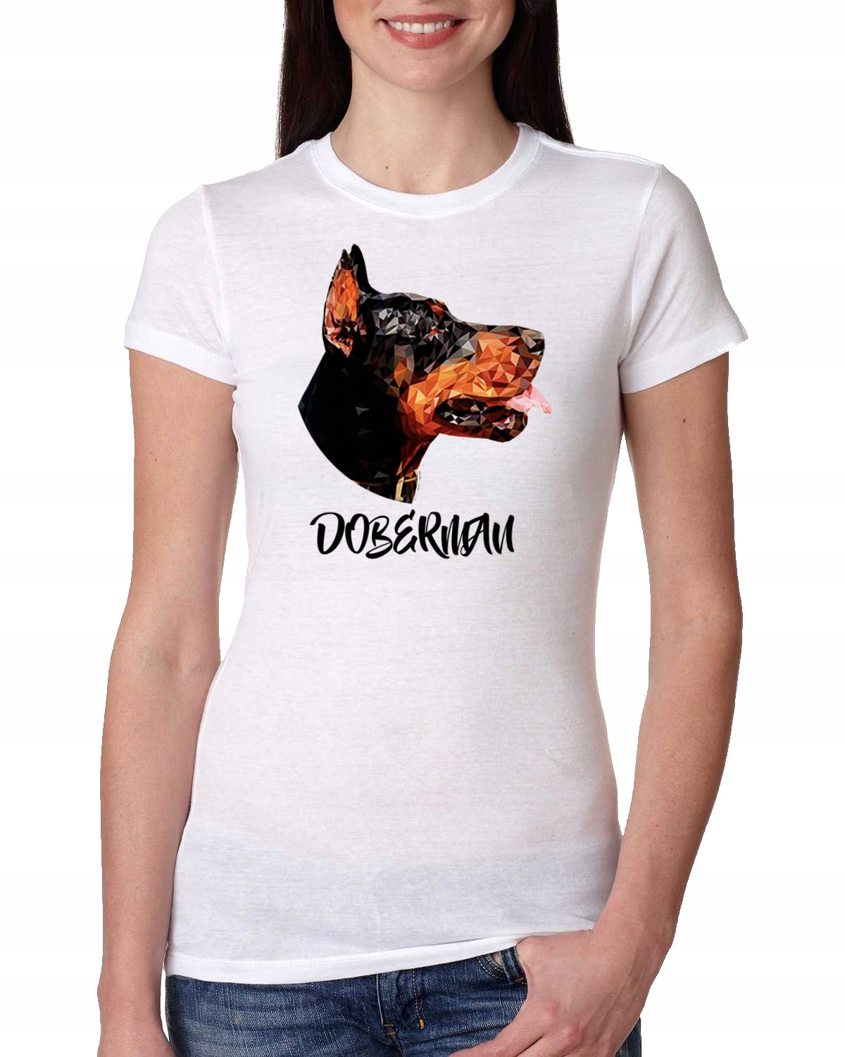 

Damska Koszulka Doberman Prezent Pies XL 0921