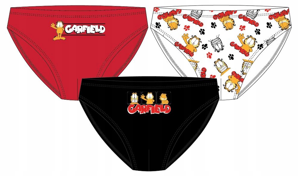 

Majtki Slipy Chłopięce Garfield 3-PACK 134/140