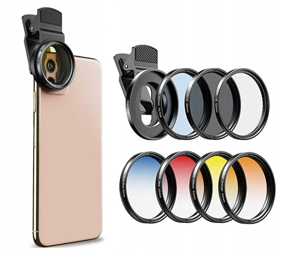 Sada filtrů 7v1 Apexel Filtry Cpl ND32 Star Poloviční pro telefon