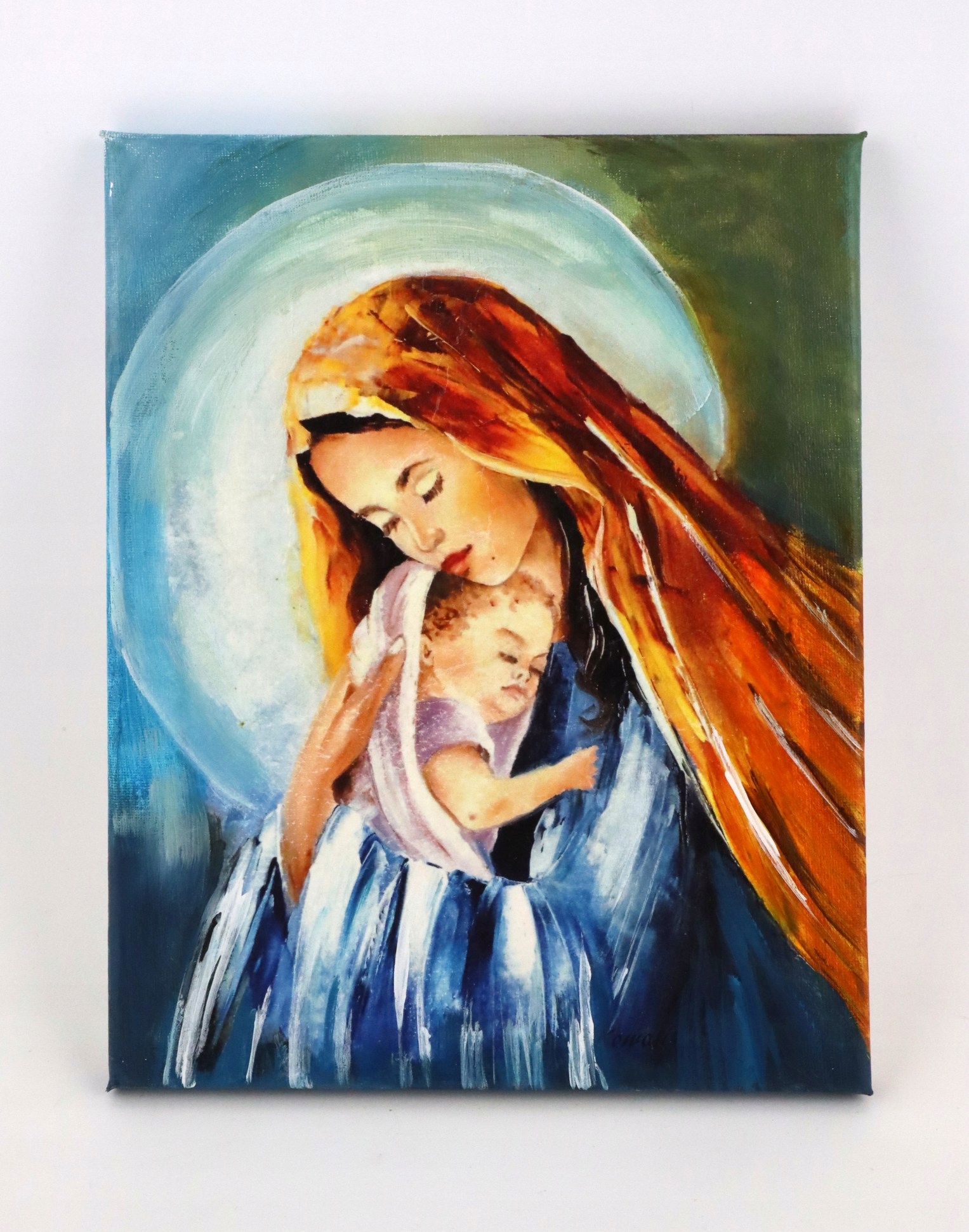 Obraz na plátně: Maria a Ježíš Láska a klid