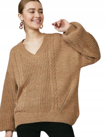 Zimní Dámský Svetr 0A1E6_B* Coast Hnědý Klasický M/L Eu M/L M_L