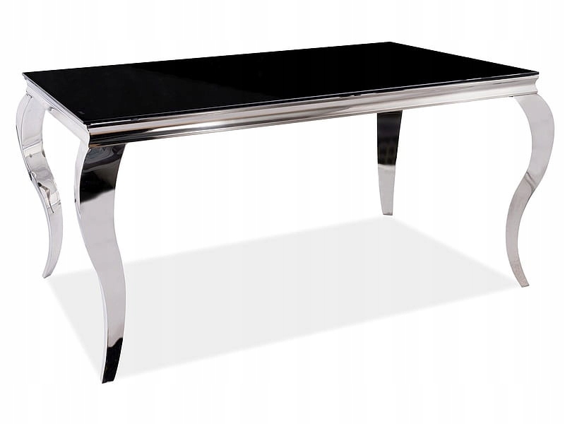 

Stół Prince 150x90 czarny/chrom glamour Signal