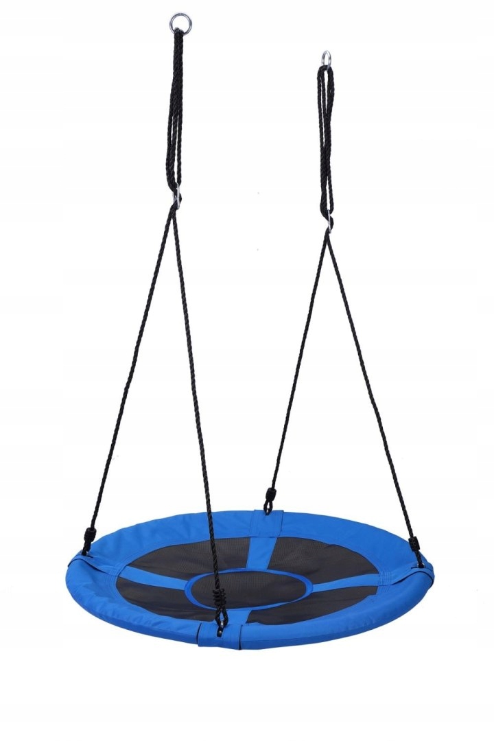 Zahradní houpačka houpací hnízdo 100 cm modrá pro děti 150 kg