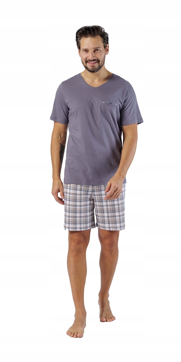 Pyžamo Andrej 1598 L Šedé