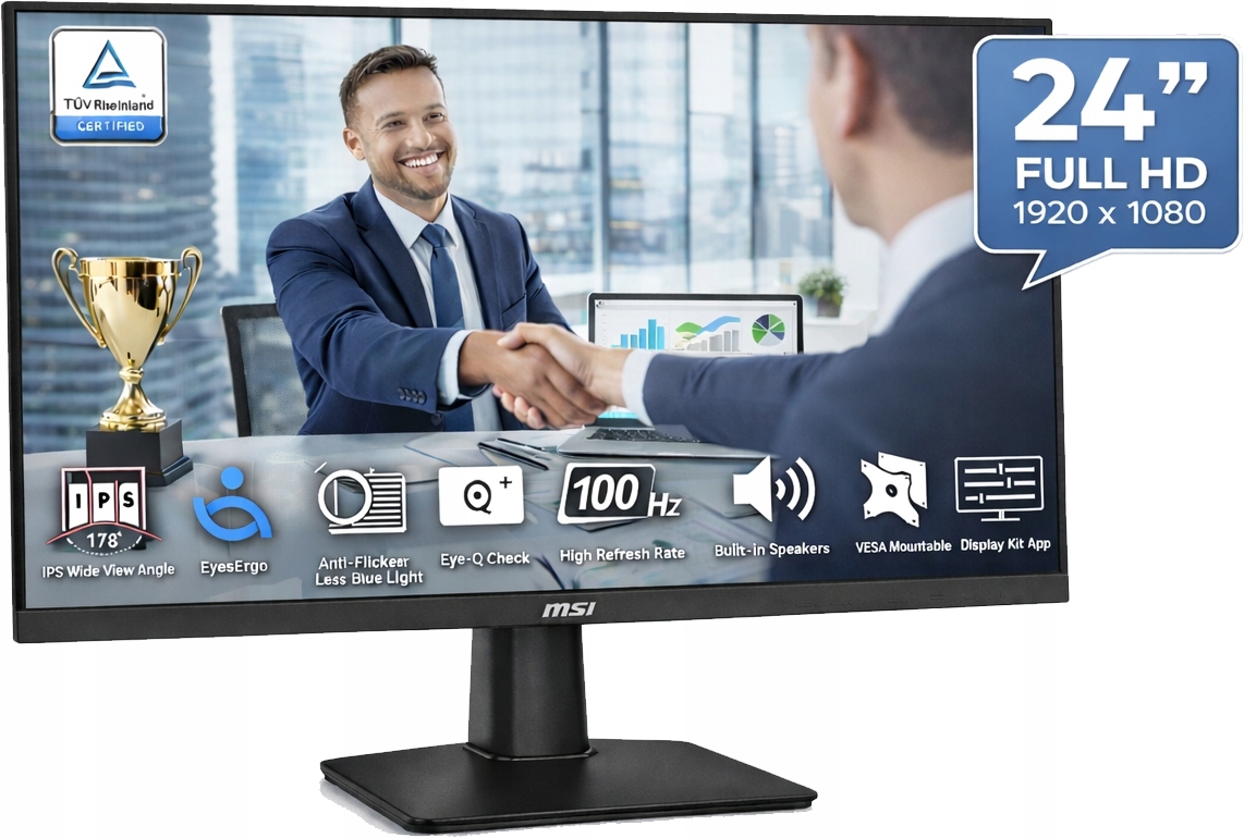 Monitor Msi Pro MP245G 23.8" Fhd Ips 100Hz