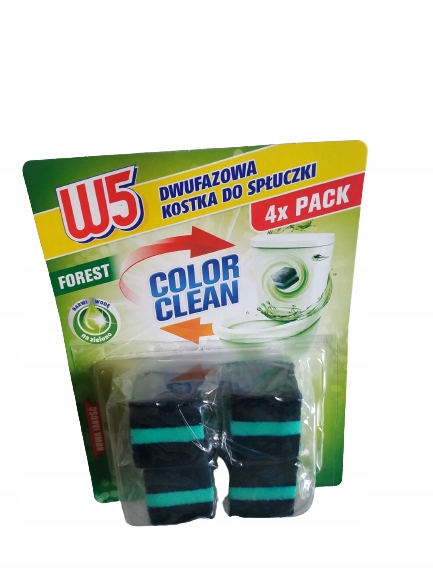 

W5 Kostki barwiące do Wc zapach leśny 4 szt.