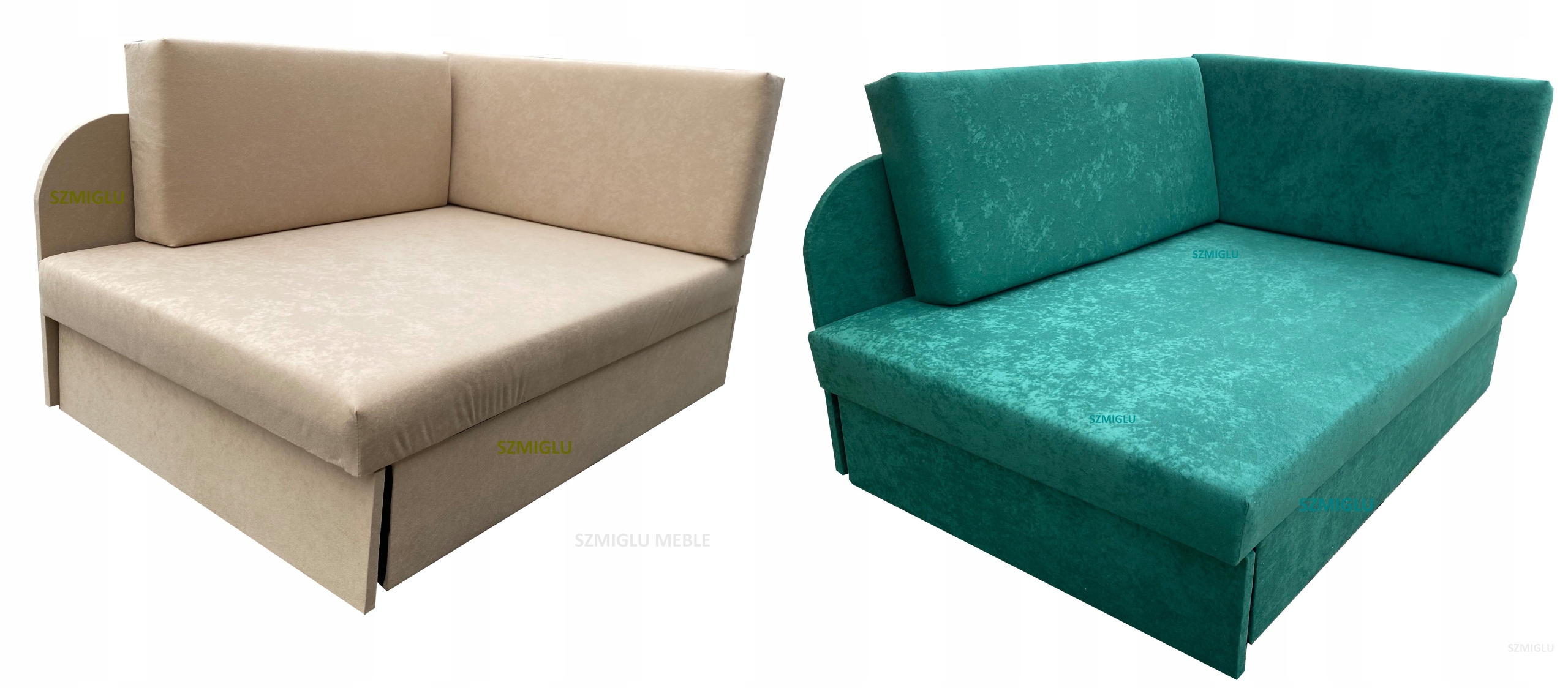 Narożnik dziecięcy, sofka, łóżeczko, kanapa KUBUŚ Marka Szmiglu Meble