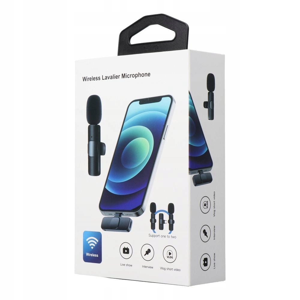 2x Bezprzewodowy Mikrofon Krawatowy USB-C Go Pro DJI Action Telefon Android Kod producenta MAMKF1026