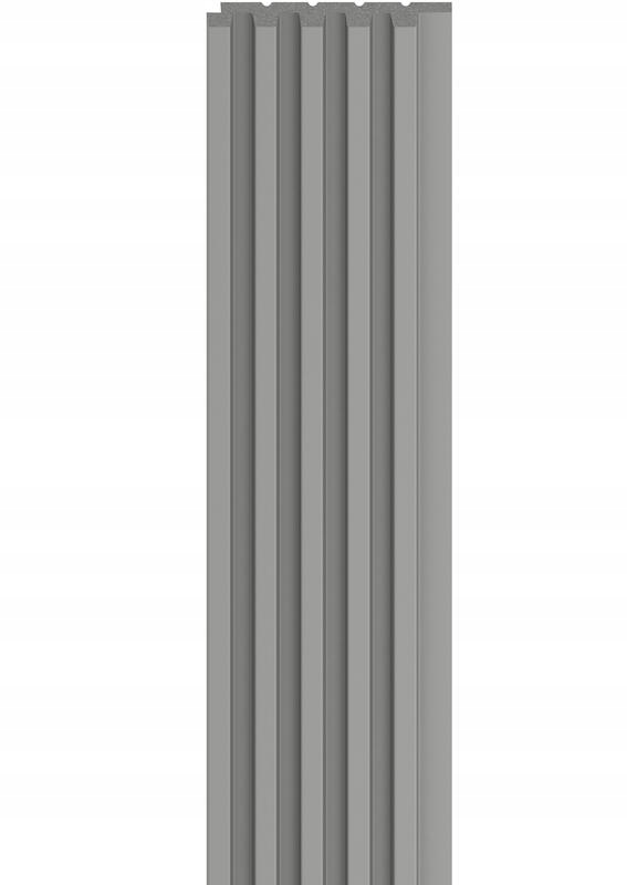Zestaw Panele Ścienne Lamele Linerio S-line Grey 0,6 Mb Listwy Klej