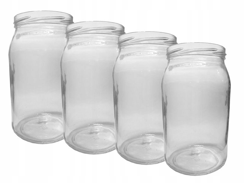 

Słoik szklany 900ml/12szt atest Pzh bez zakrętki