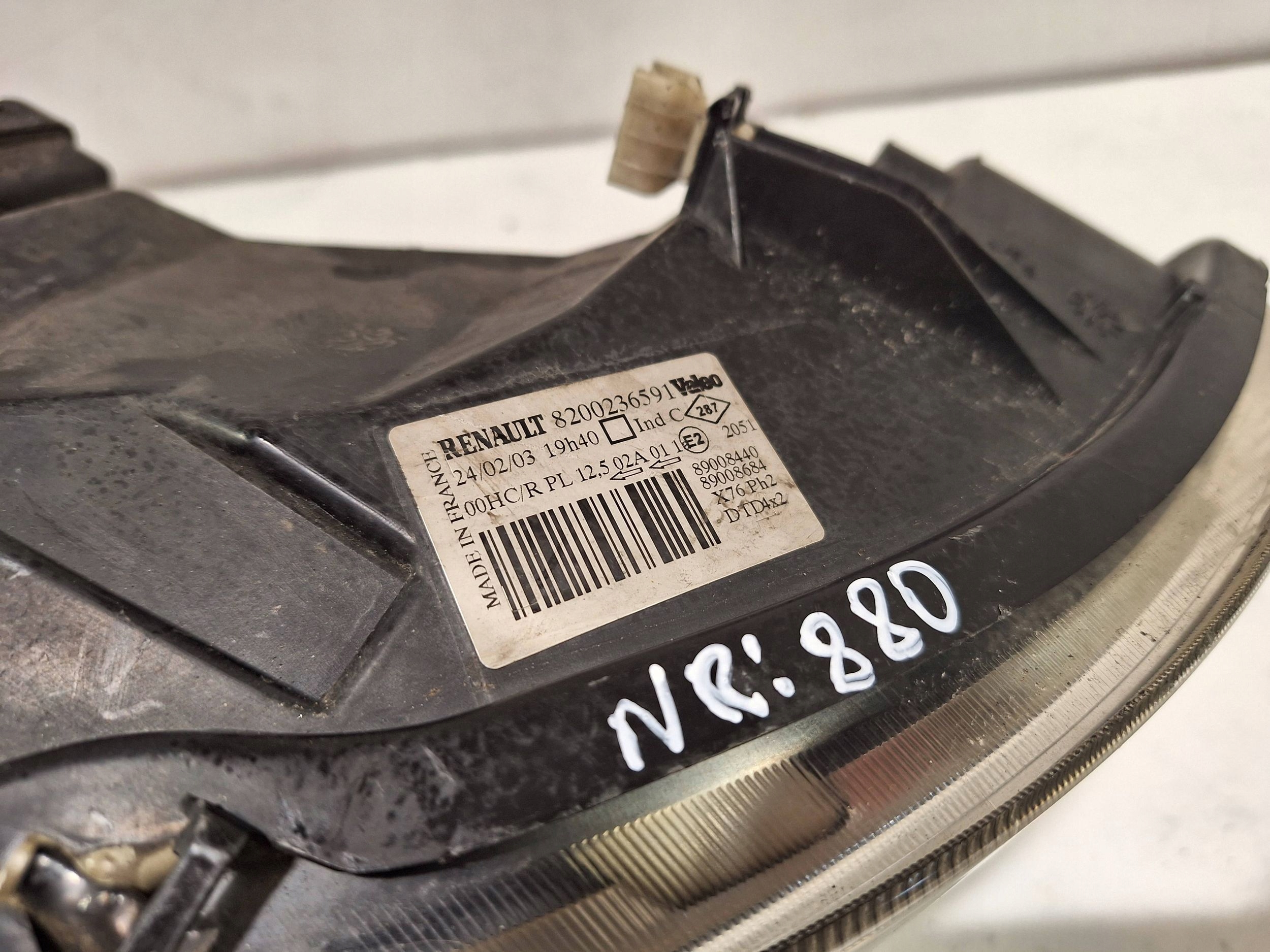 light front right 8200236591 RENAULT KANGOO and LIFT 03