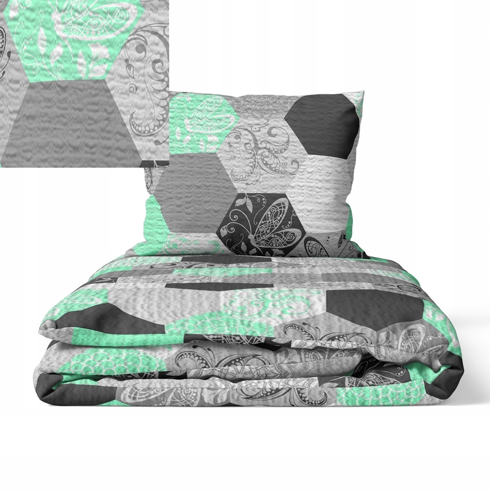 krepové povlečení 140x200 povlak na polštář 70x80 Polský Výrobce Medové plástve