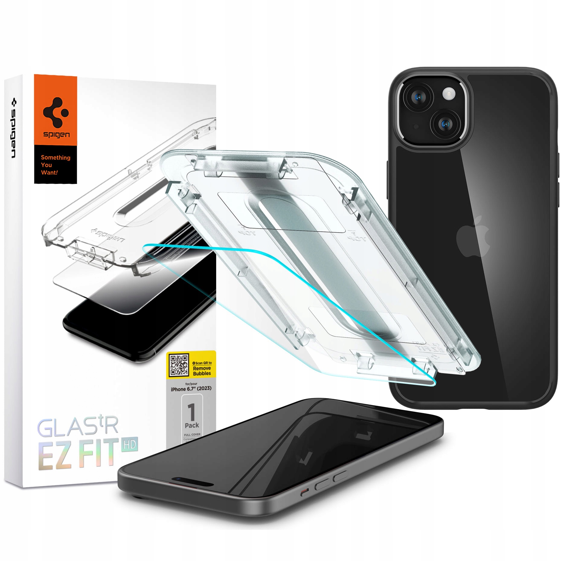 Pouzdro sklo Spigen pro iPhone 15 Plus pouzdro kryt Rychlé zadní kryt