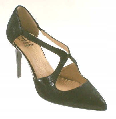 Černé lodičky Fabio Fabrizi 665, Vel .37