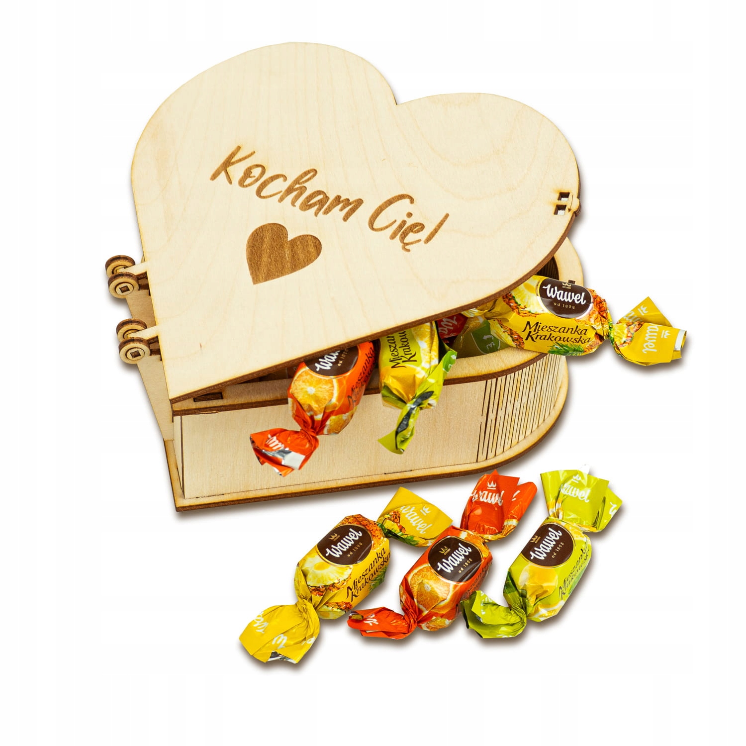 Deku Krabička Schránka s gravírováním Krakovská směs Wawel 17x15x5 cm