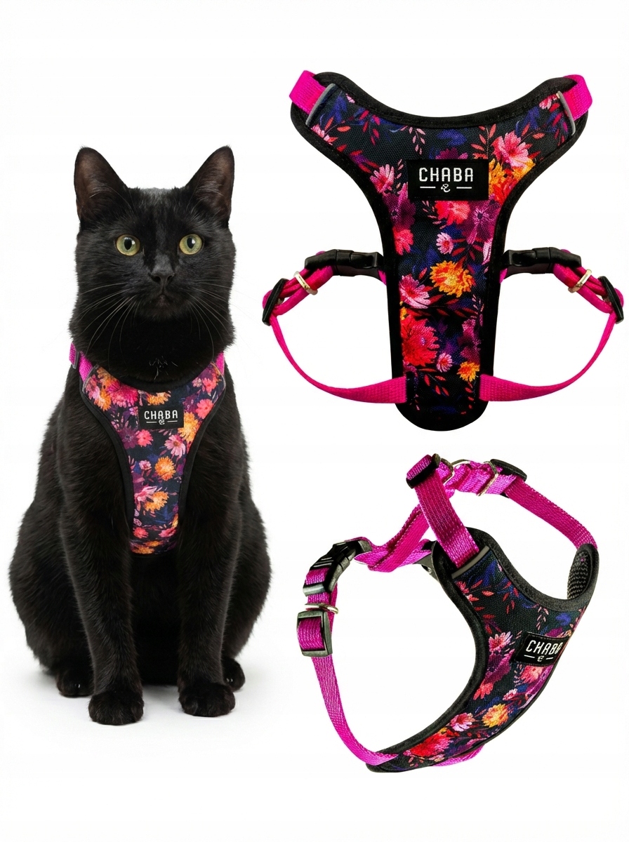 Levně Postroj pro kočky Marigold – guard, nastavitelný, beztlakový a pohodlný – M