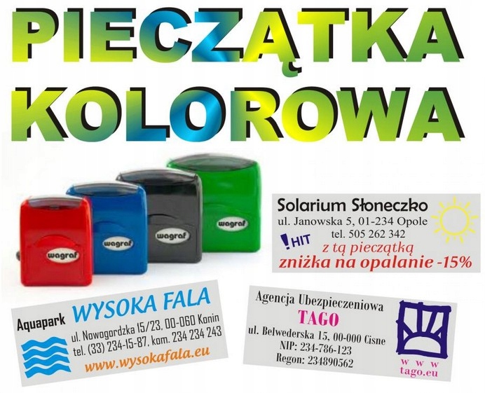 

Pieczątka kolorowa firmowa z logo ProjektGratis24h