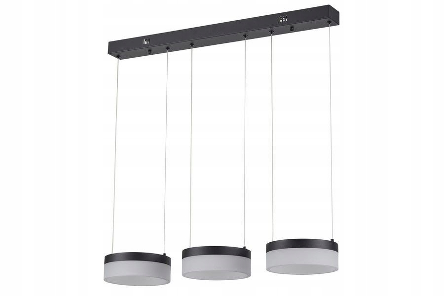 Moderná čierna závesná Led lampa s trojitým okrúhlym tienidlom 4000K Reality