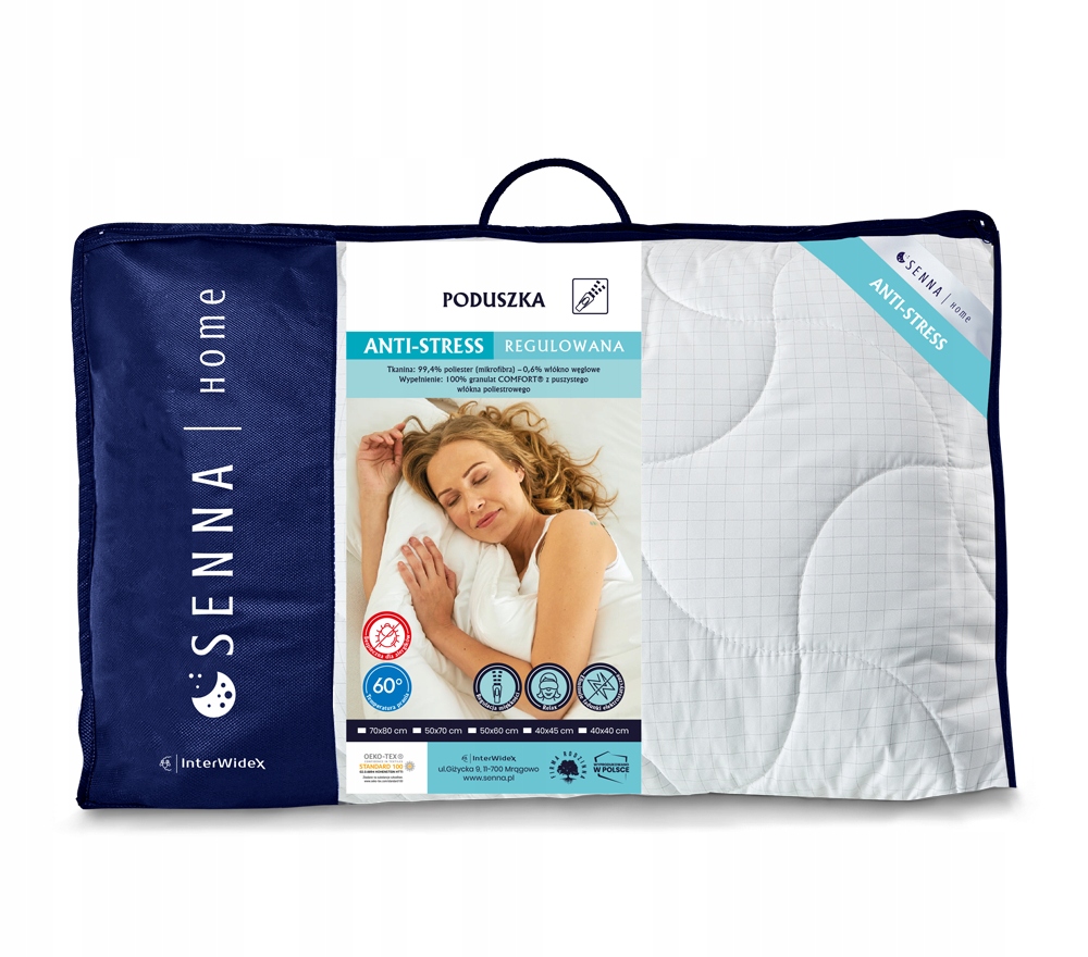 

Poduszka Anti Stress Inter-Widex 50x70 Na zamek!