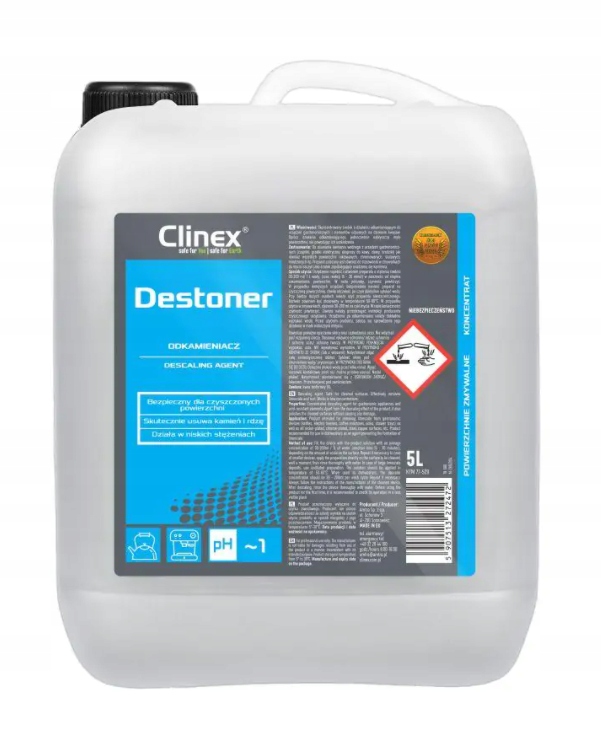 

Clinex Destoner silny uniwersalny odkamieniacz 5l