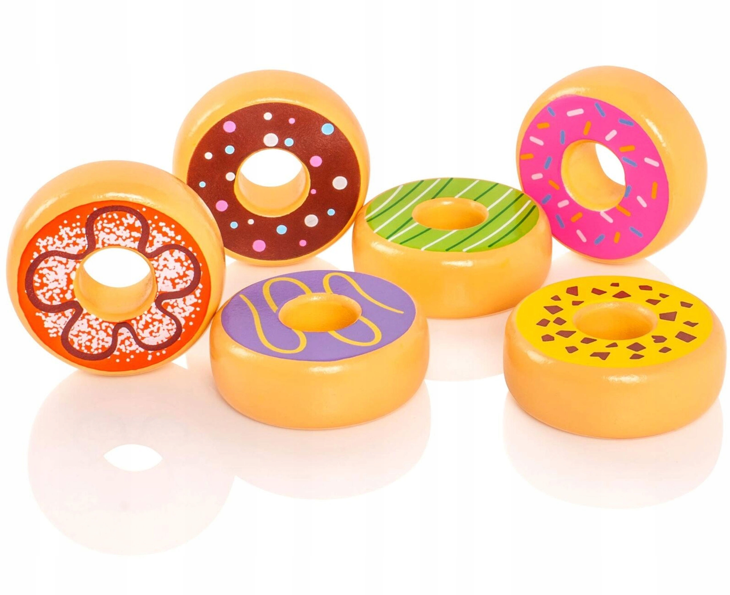 VIGA DREWNIANE PĄCZKI CIASTKA DONATY 6 SZT. Marka Viga