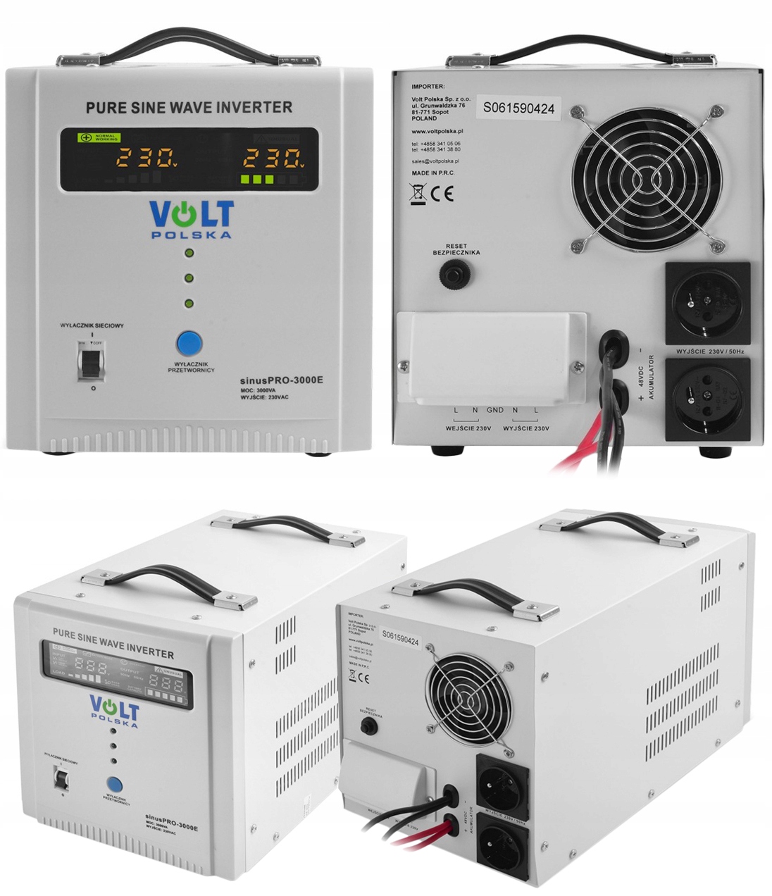 Блок живлення ДБЖ, перетворювач Full Sinus Pro 3000E, 3000VA 48V 2100W, фіксована фаза