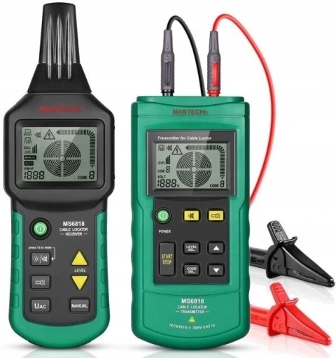 LOKALIZATOR PRZEWODÓW RUR I ZABEZPIECZEŃ MIERNIK DETEKTOR MASTECH MS6818 Kod producenta MS6818