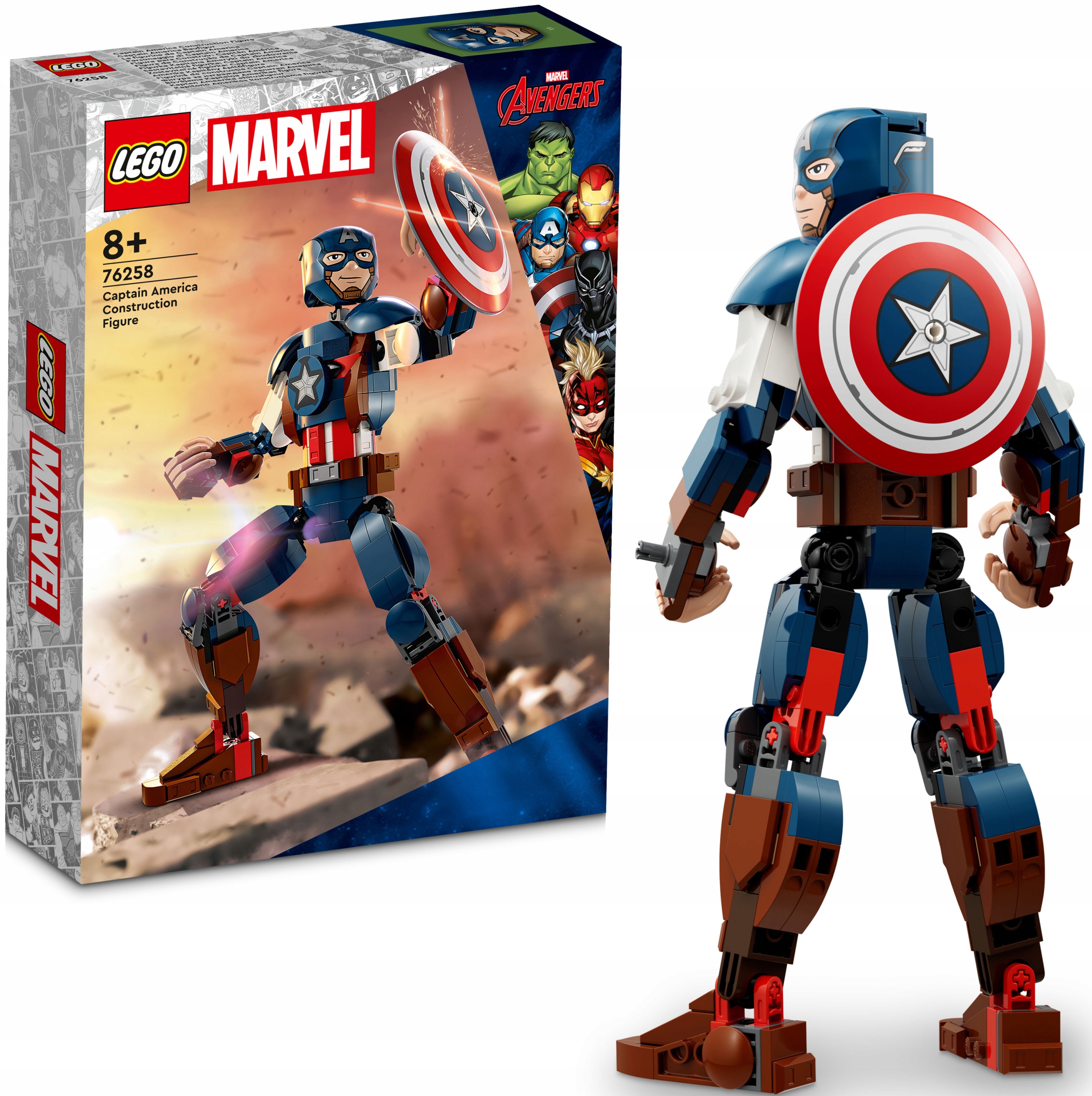 

Lego Marvel Figurka Kapitana Ameryki 76258