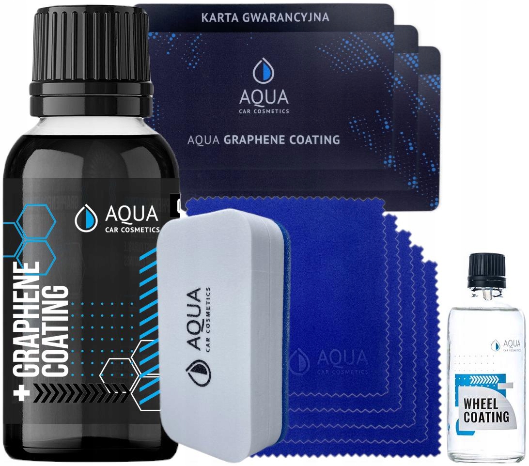 AQUA ZESTAW POWŁOK DO AUTA GRAPHENE COATING WHEEL