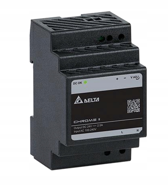 ZASILACZ DELTA szyna DIN CHROM II 12V 4,5A 60W DRC-12V060W1RZ