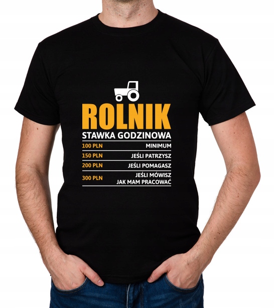

koszulka Rolnik stawka godzinowa prezent