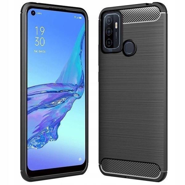 

Etui Do Oppo A53 Pokrowiec Obudowa Case Tył Karbon