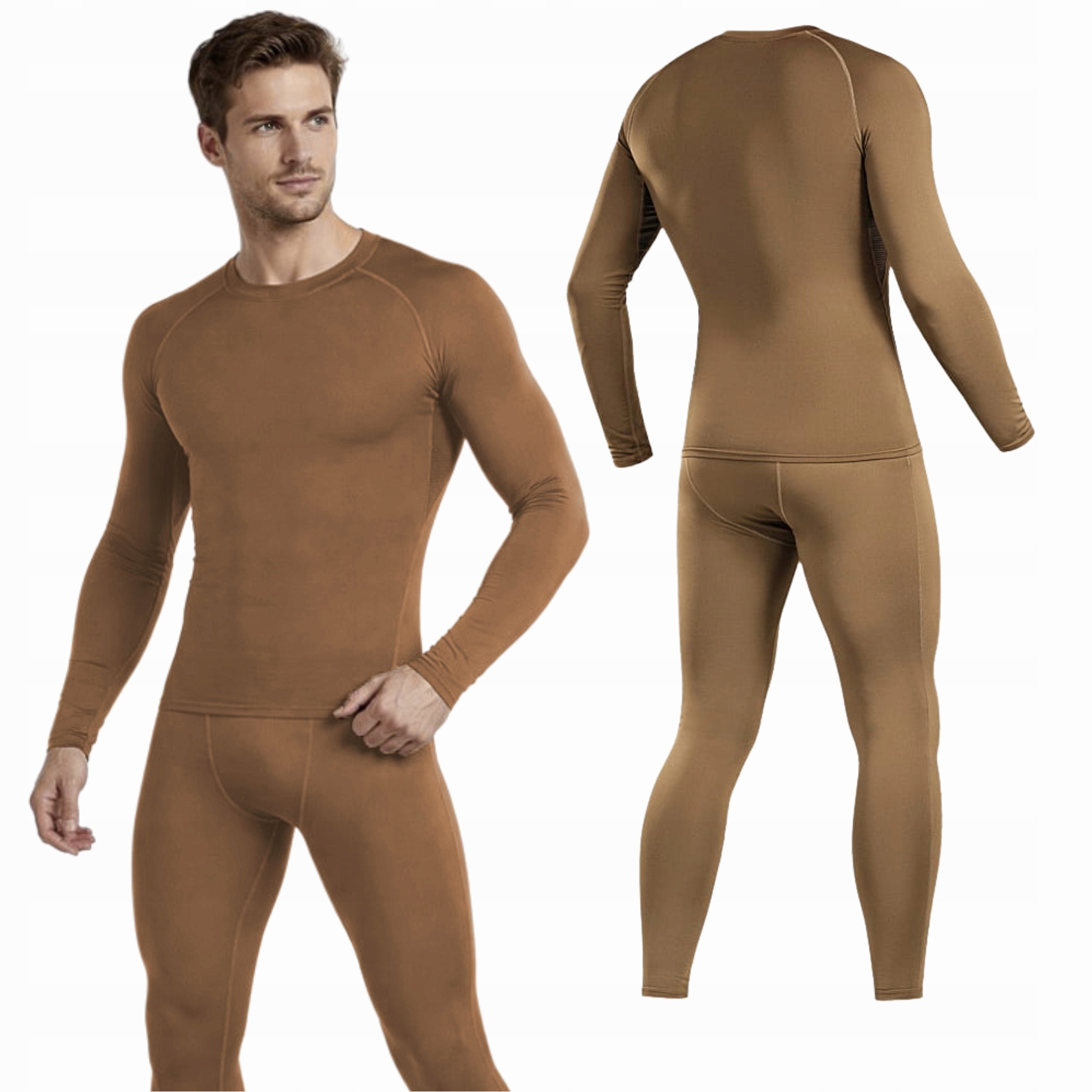 Bielizna Termoaktywna Termiczna Męska Komplet M-Tac ThermoLine Coyote L