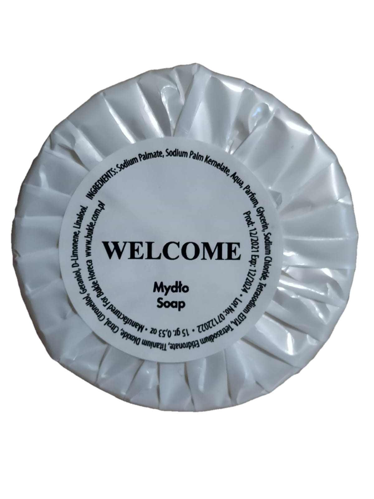 Mýdlo WELCOME15g x300ks Kosmetika Hotel