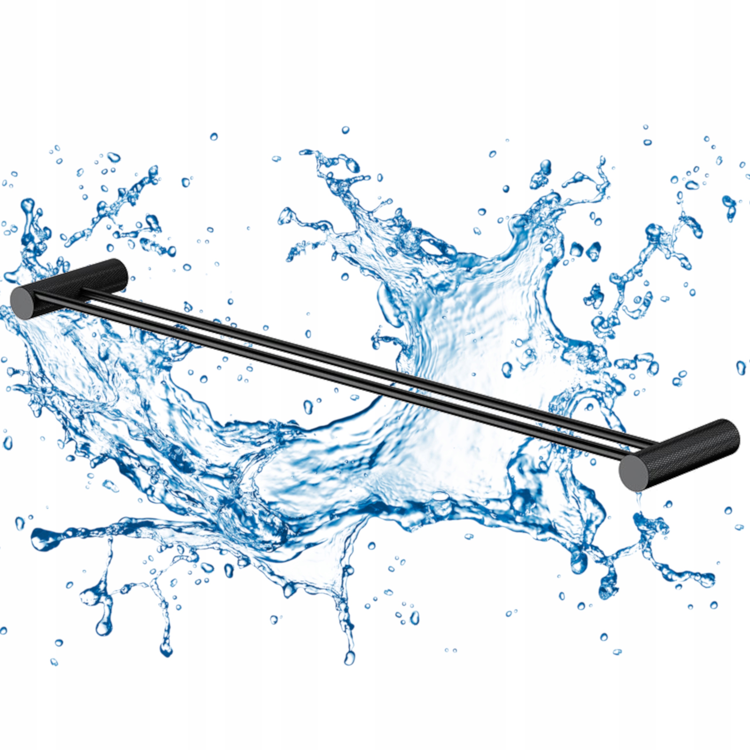 Věšák Na Ručníky Dvojitý, Černý