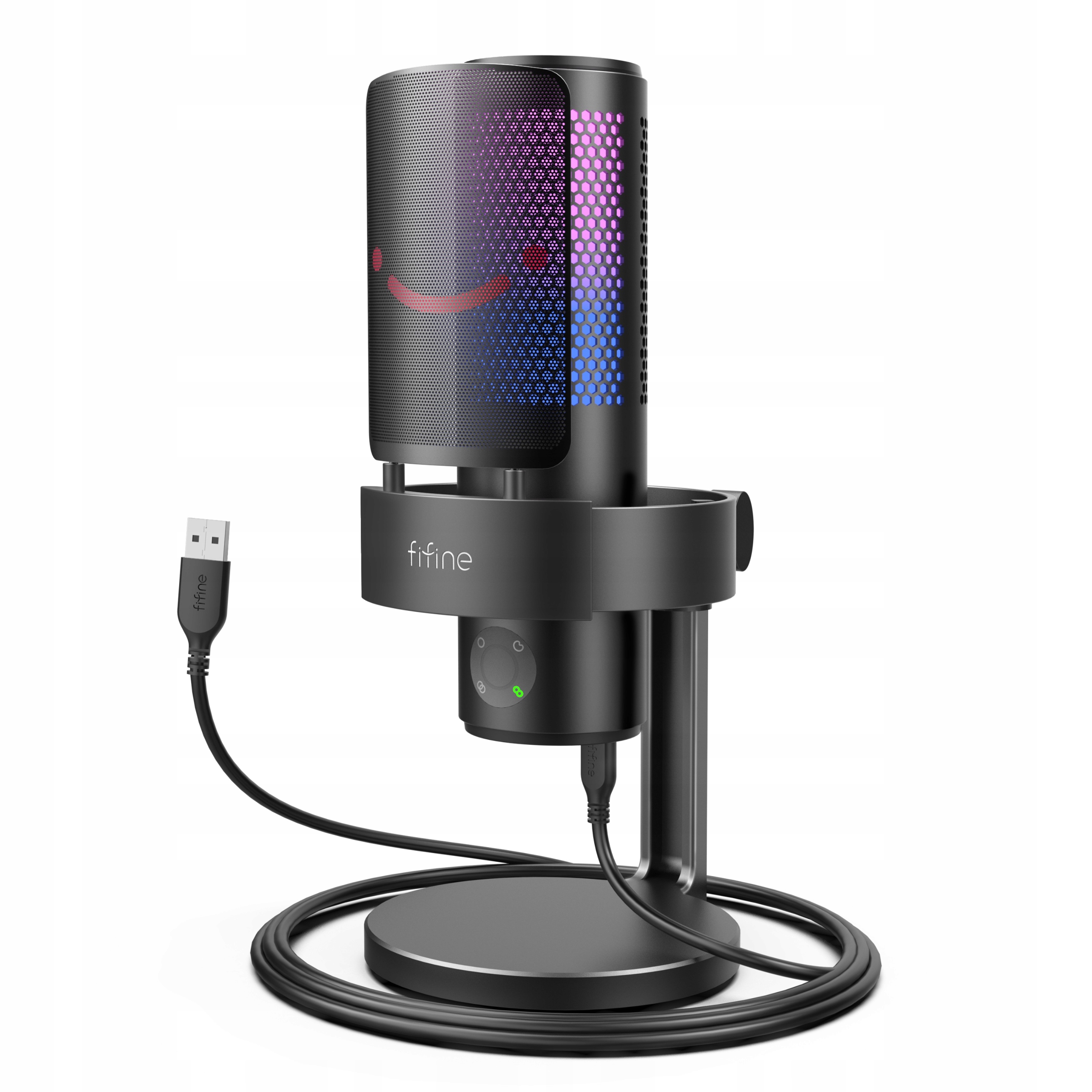 Štúdiový Kondenzátorový Mikrofón Fifine A9 Usb Rgb