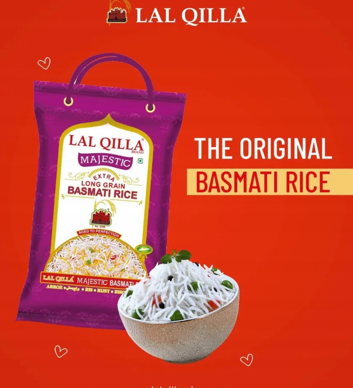 Levně Lal Qilla Majestic 1121 rýže Basmati 10 kg