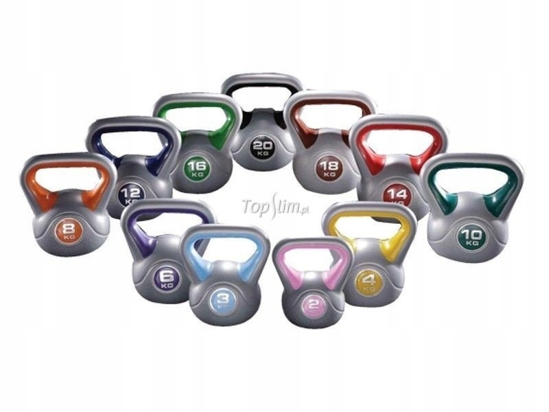 HANTLA KETTLEBELL WINYLOWA CEMENT+POWŁOKA 3KG Marka inSPORTline