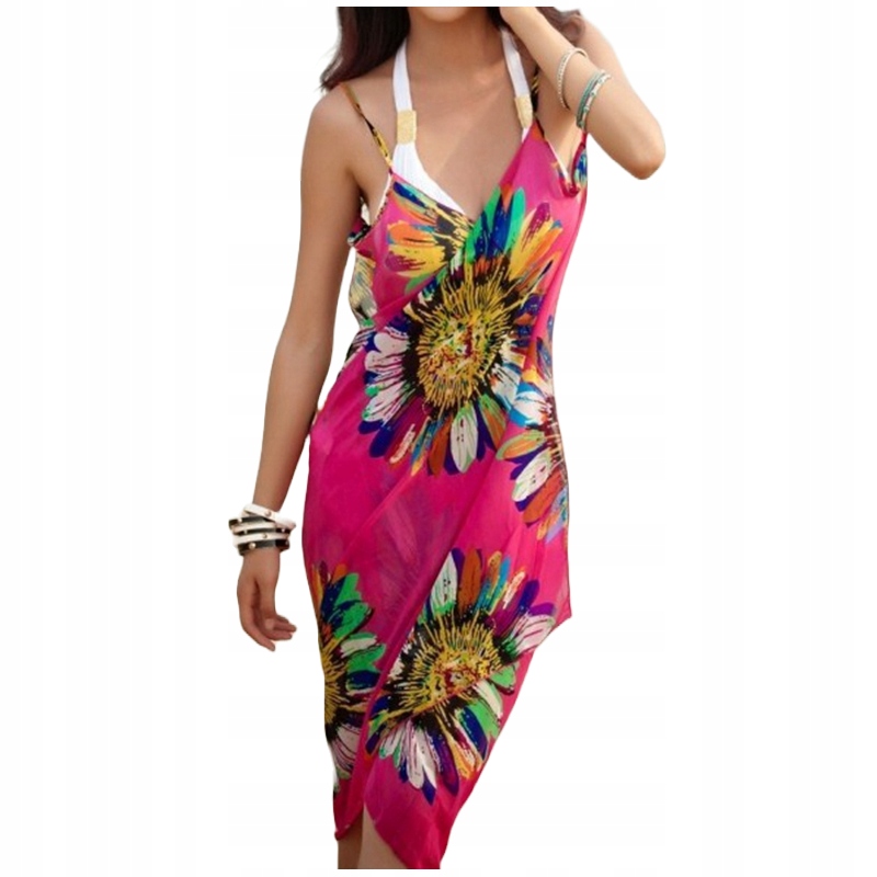 PAREO PLAŻOWA TUNIKA SUKIENKA DAMSKA LETNIA KOLORY