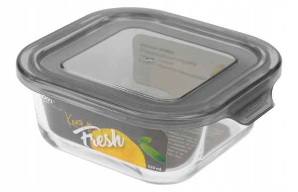 

Pojemnik na żywność kwadratowy Keep Fresh 520ml