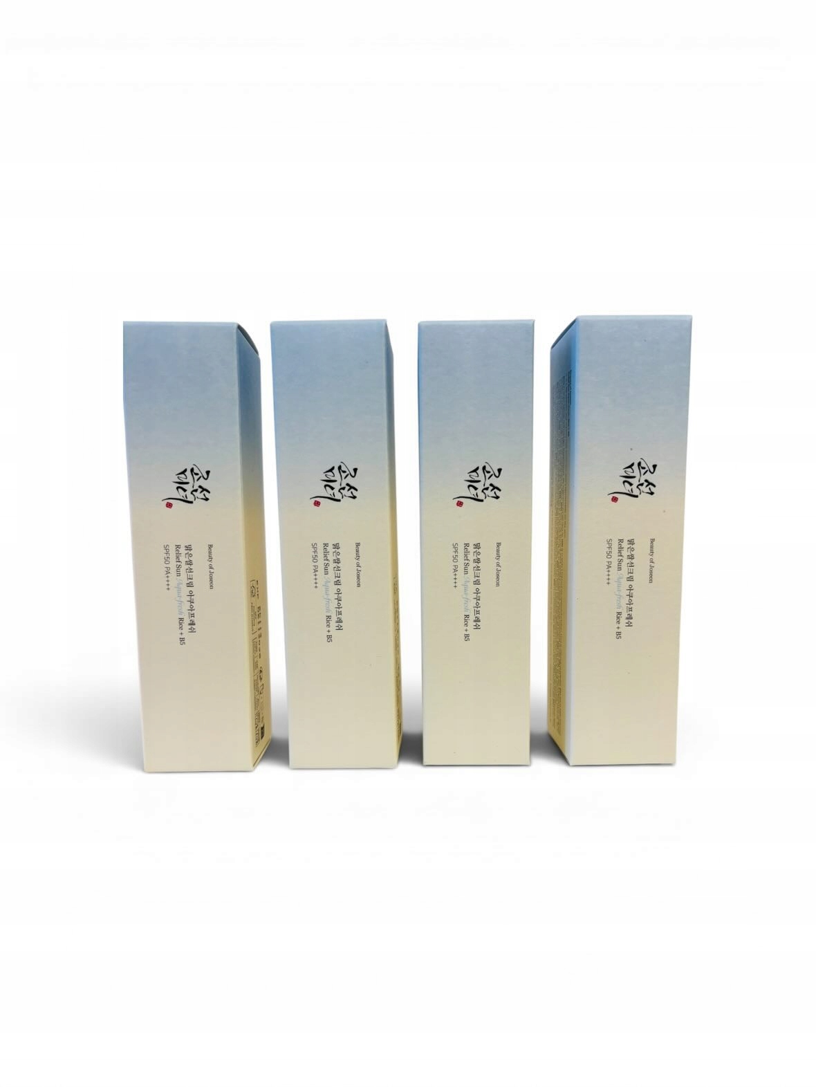 Krém s ochranným faktorem SPF50+ Beauty of Joseon Relief Sun Aqua Rice+ Set 4x50 ml