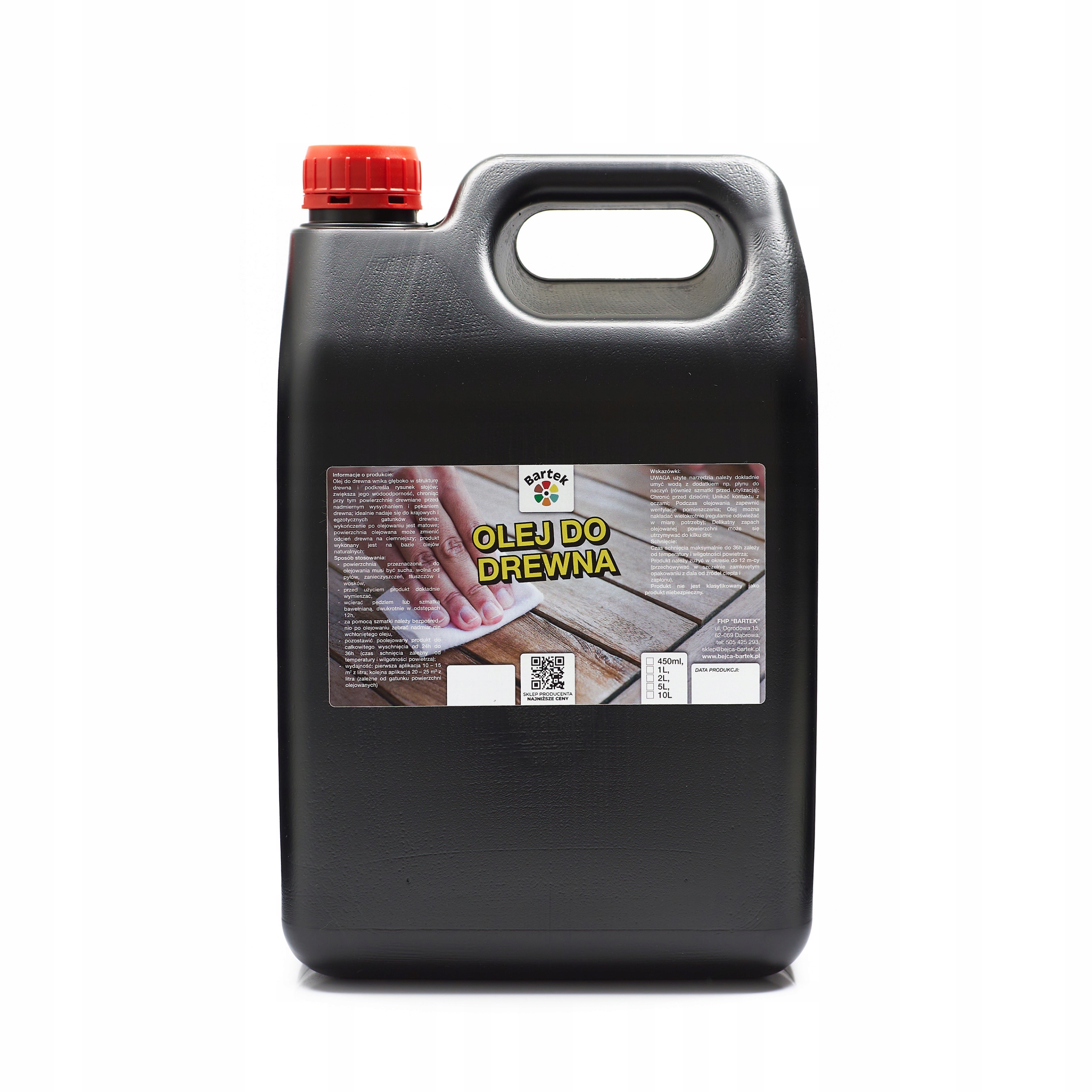 Bartek Olej Na Dřevo Na Desky, Parkety, Stoly 10 L, Trvanlivý (lněný+tungový)